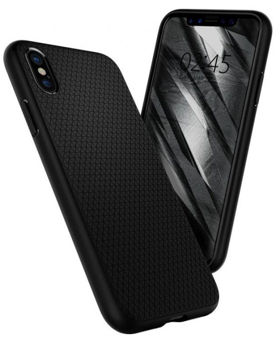 Чехол Spigen Liquid Air Armor Black для iPhone XS/X