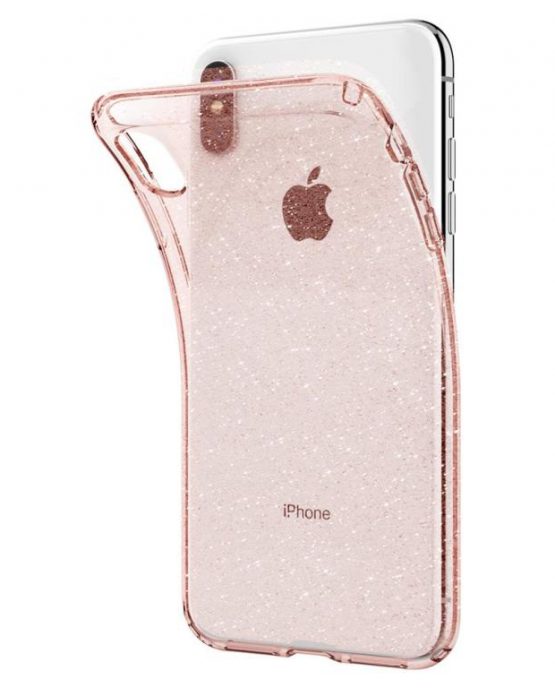 Чехол Spigen Liquid Crystal Glitter Rose Quartz для iPhone XS Max