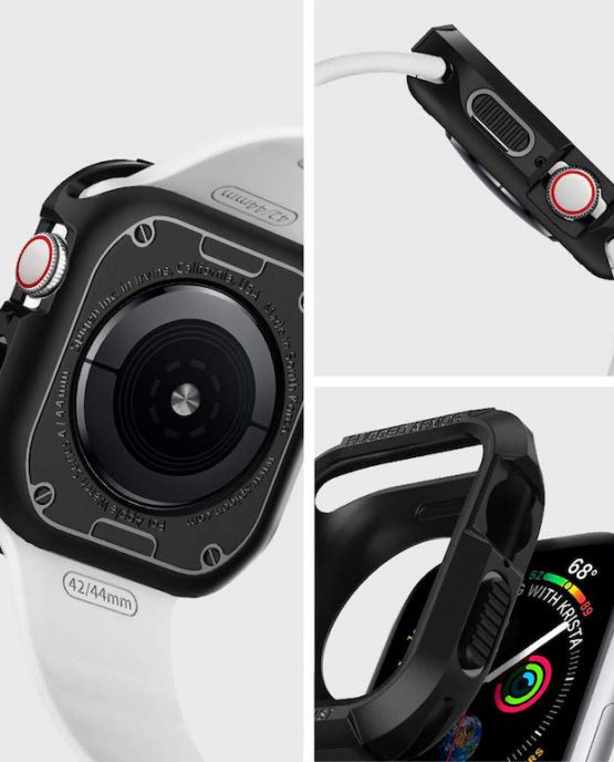 Чехол Spigen Rugged Armor Black для Apple Watch Series 5 / 4 (44mm)