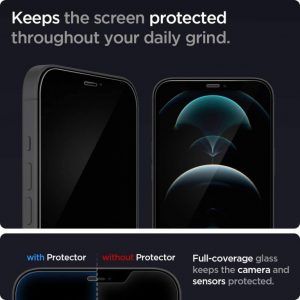 Защитное стекло Spigen Screen Protector Glas.tR EZ FIT для iPhone 12 / iPhone 12 Pro