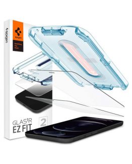 Защитное стекло Spigen Screen Protector Glas.tR EZ FIT для iPhone 12 Pro Max sensor protection