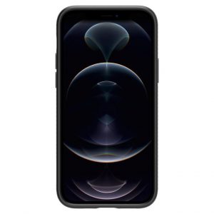 Чехол Spigen Liquid Air Matte Black для iPhone 12 / 12 Pro